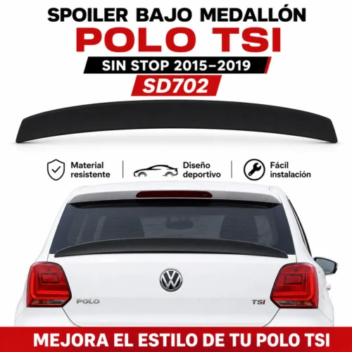 SD702 Spoiler bajo medallón Polo TSI Sin stop 2015 — 2019