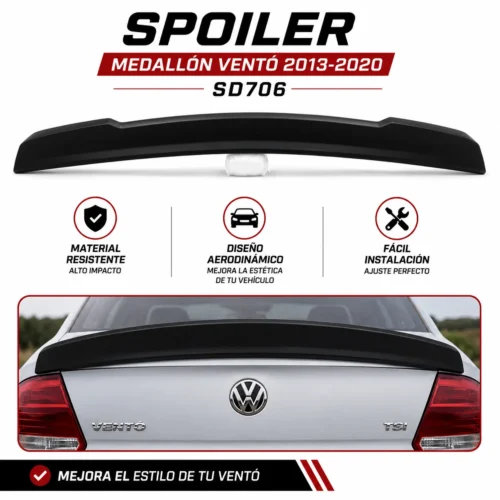 SD706 Spoiler medallón ventó 2013-2020