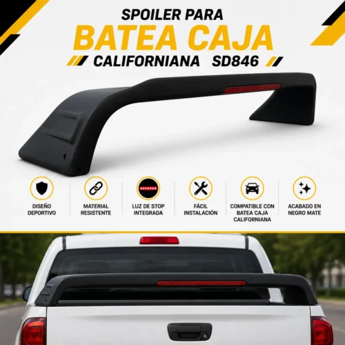 Spoiler para batea caja Californiana