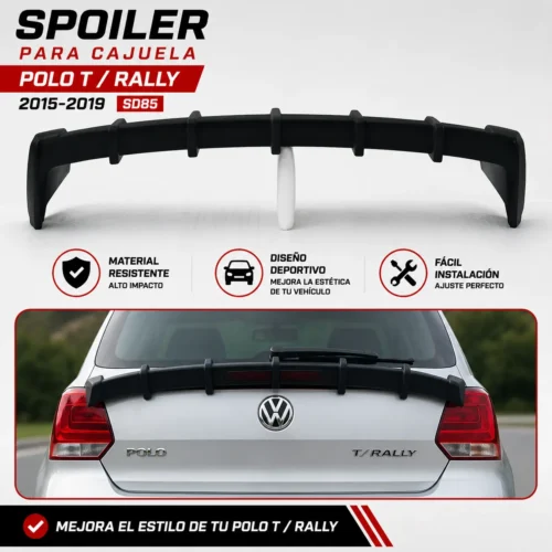 SD85 Spoiler cajuela polo T/ RALLY 2015-2019