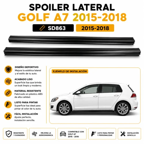 SD863 Spoiler lateral GOLF A7 2015-2018