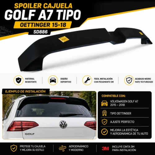 SPOILER CAJUELA GOLF A7 TIPO OETTINGER 15-18