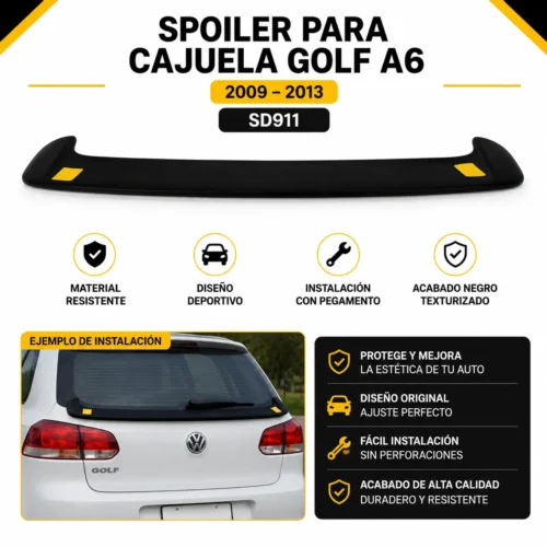Spoiler para CAJUELA GOLF A6 09 – 13