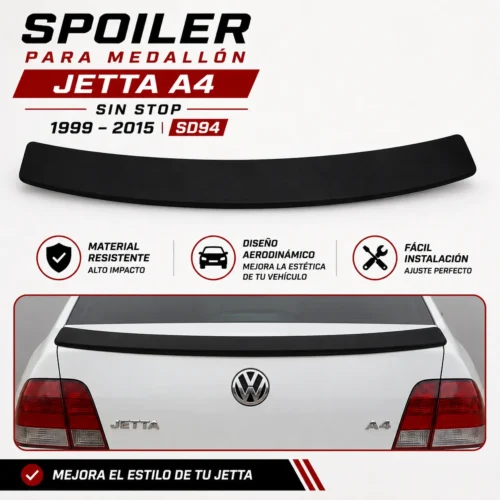 SD94 Spoiler para medallón Jetta A4 sin stop 1999 — 2015