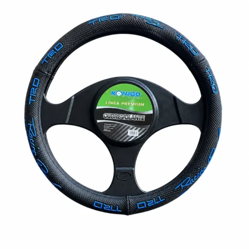 SHI-991BK-BL FUNDA DE VOLANTE AUTOMOTRIZ TACTO-PIEL NEGRO-AZUL (PZA)