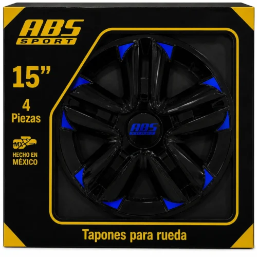TAPÓN ABS SPORT LINEA TUNING RIN 15 AZUL MOD. 58