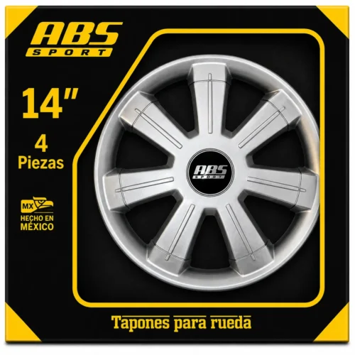 TAPON ABS SPORT LGR RIN 14 MOD 0077 GRIS