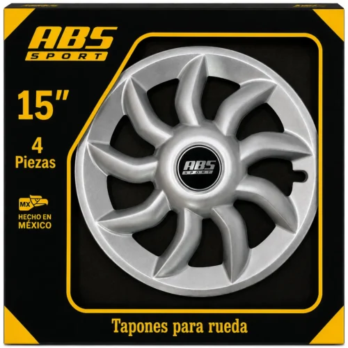 TAPON ABS SPORT LGR RIN 15 MOD 0064 GRIS