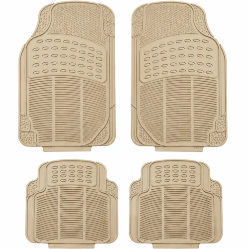 TAPETE GRUESO 4 PIEZAS BEIGE (JUEGO)