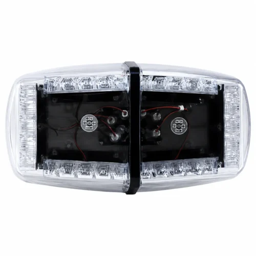 TO-408C TORRETA CON 24 HIPER LEDS 24W 31X17CM CON 4 FUNCIONES DE ESTROBO, IMAN Y ENTRADA AL ENCENDEDOR AMBAR Y MICA BLANCA