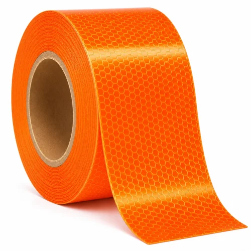 CINTA REFLEJANTE 2IN NARANJA 45MTS