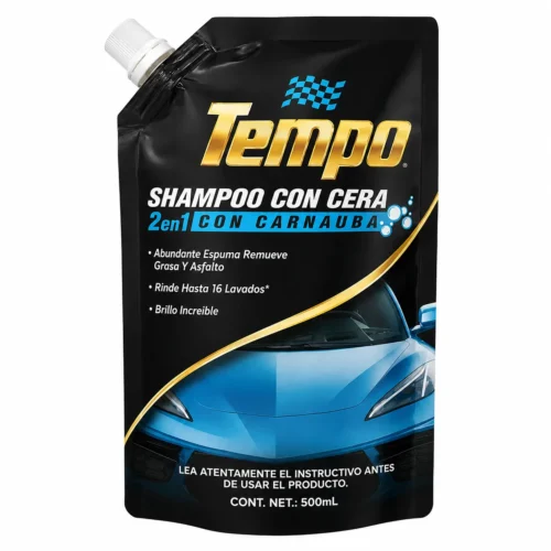 ZSH-TEMPO500 SHAMPOO CON CERA 2 EN 1 TEMPO 500 ML