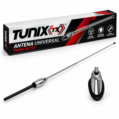 ANTENA PARA VW LATERAL CON BASE CROMADA (PIEZA)