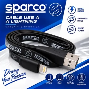 CABLE SPARCO 1M PARA IPHONE