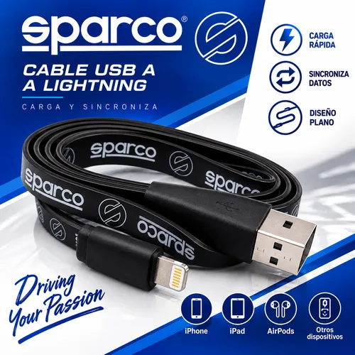 CABLE SPARCO 1M PARA IPHONE
