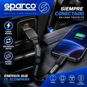 CABLE SPARCO 1M PARA IPHONE