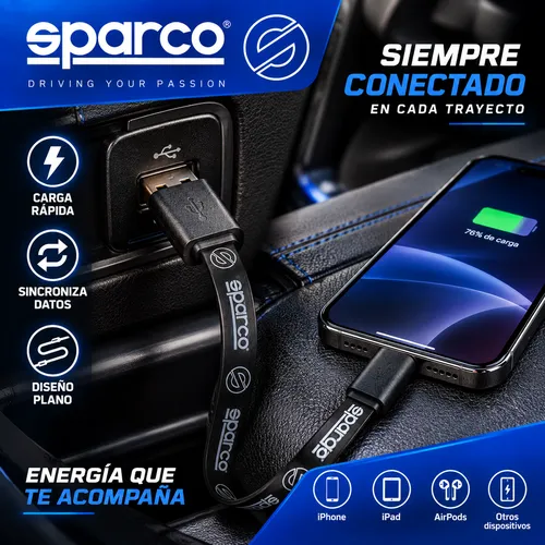 CABLE SPARCO 1M PARA IPHONE