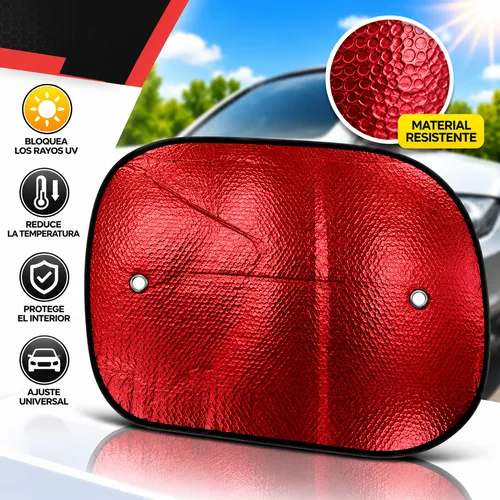 CORTINA LATERAL DE ALUMINIO DE 44*36 CON CHUPONES MATE ROJO (PAR)