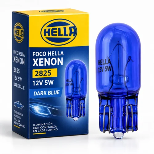 FOCO HELLA XENON 2825 12V 5W DARK BLUE