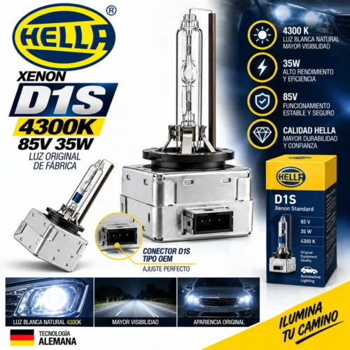 FOCO HELLA XENON D1S 4300 K, 85V, 35W