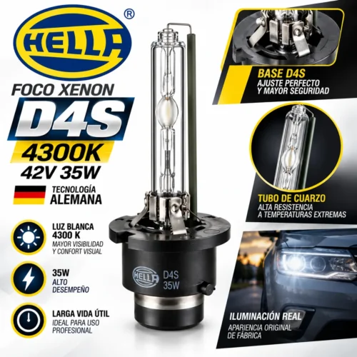 FOCO HELLA XENON D4S 4300 K, 42V, 35W