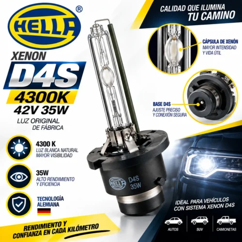 FOCO HELLA XENON D4S 4300 K, 42V, 35W