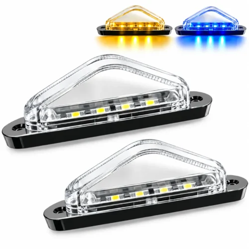 MULT:2405:TRANS:AMBU PLAFON UNIVERSAL LATERAL 8 LEDS BICOLOR 12/24V AMBAR/AZUL APARATO ALUMBRADO SENAL UNIV. (PAR)