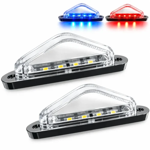 MULT:2405:TRANS:AMRD PLAFON UNIVERSAL LATERAL 8 LEDS BICOLOR 12/24V AMBAR/ROJO APARATO ALUMBRADO SENAL UNIV. (PAR)