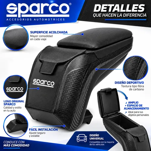 CONSOLA DESCANSABRAZOS SPARCO CARBON