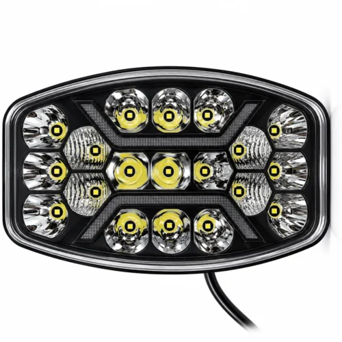 FARO LED RECTANGULAR MULTILED ALTA/BAJA CON LUZ DRL (PZA)