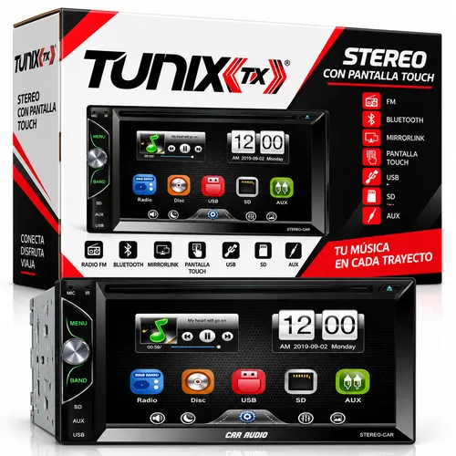 STEREO C/ PANTALLA TOUCH FM BLUETOOTH MIRRORLINK (PIEZA)
