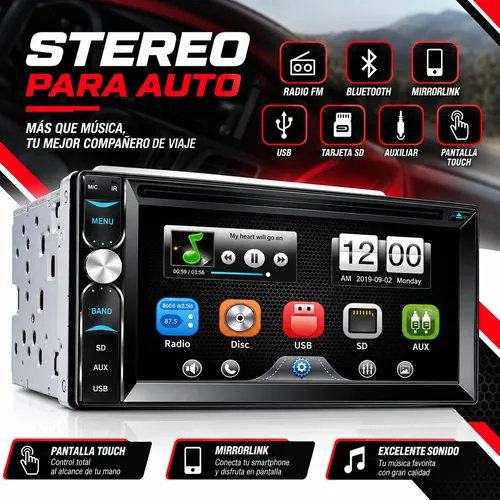 STEREO C/ PANTALLA TOUCH FM BLUETOOTH MIRRORLINK (PIEZA)