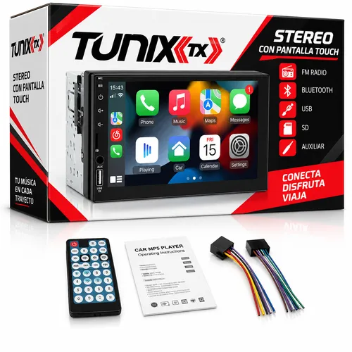 STEREO C/ PANTALLA TOUCH FM BLUETOOTH USB SD AUXILIAR IN / MIRRORLINK (PIEZA)