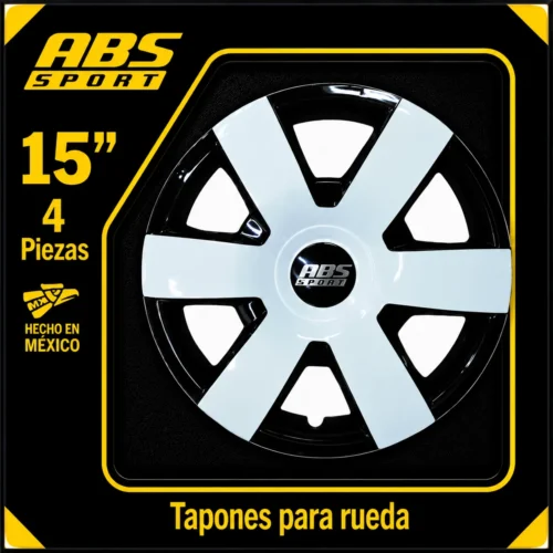 T-ABSLCRR150030 TAPON ABS SPORT LIN ESPECIALES TOYOTA BIC NEGRO BLANCO