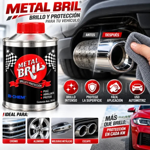 PULIDOR LIQUIDO PARA METALES METAL POLISH 250 ML