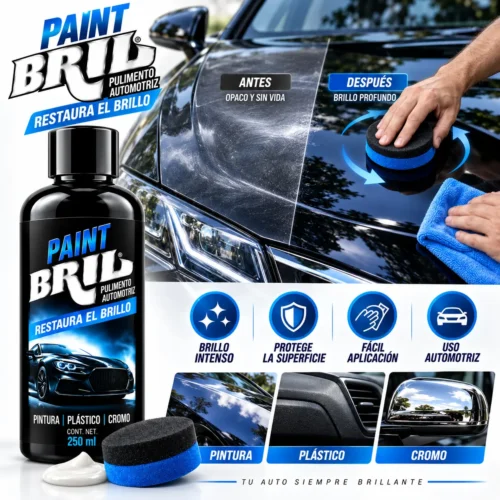 PROTECTOR Y ABRILLANTADOR DE PINTURA PAINT BRIL 500 ML