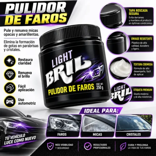 PULIDOR DE FAROS LIGH BRIL 150 GR