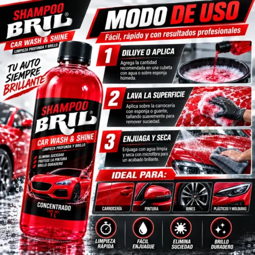 CONCENTRADO DE SHAMPOO BRIL 1 LT