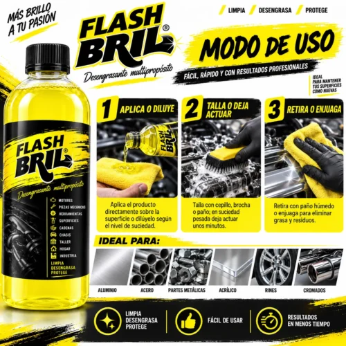 ABRILLANTADOR DE ACCION RAPIDA FLASH BRIL 1 LT