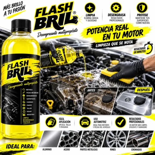 ABRILLANTADOR DE ACCION RAPIDA FLASH BRIL 1 LT