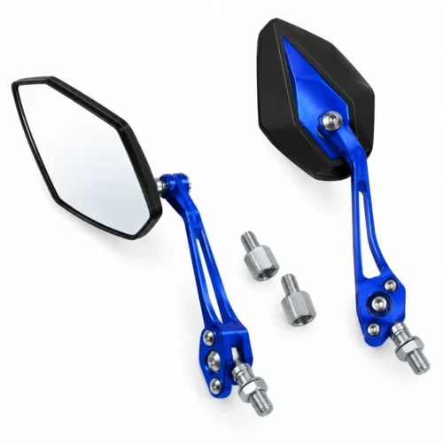 ESPEJO UNIVERSAL PARA MOTOCICLETA AZUL (PAR)
