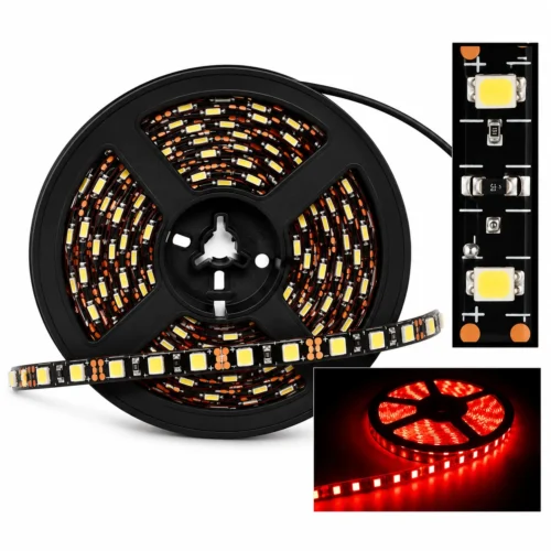 2835-RD-1 ROLLO DE LED 5 MTS 3528 SMD RECORTABLE ROJO (ROLLO)