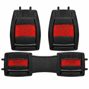 TAPETE AUTOMOTRIZ 3 PZAS ROJO