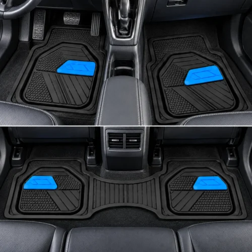 TAPETE AUTOMOTRIZ 3 PZAS AZUL