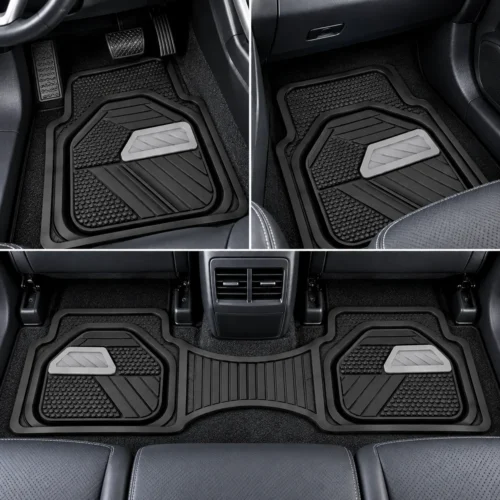TAPETE AUTOMOTRIZ 3 PZAS GRIS