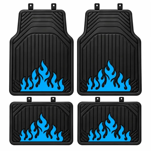 TAPETE AUTOMOTRIZ 4 PZAS AZUL