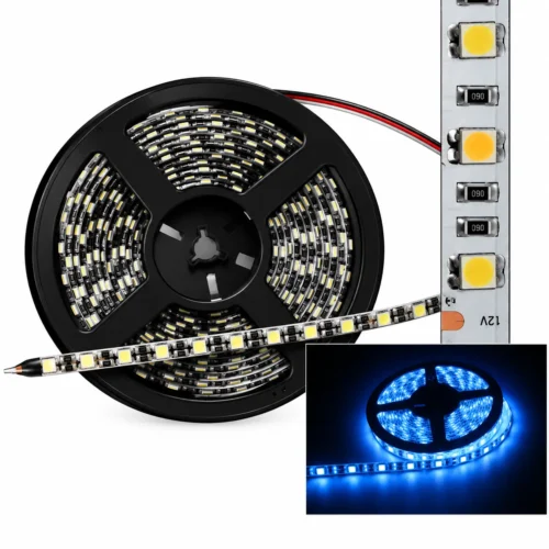 5050-BL ROLLO DE LED SMD 5050 FLEXIBLE RECORTABLE LUZ AZUL (ROLLO)