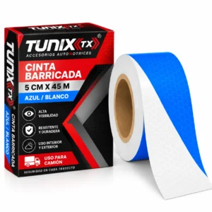 CINTA BARRICADA 5CMX45M AZUL BLANCO (RLL 45M)