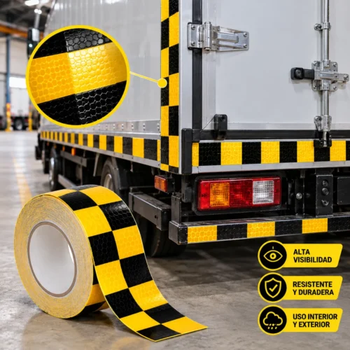 CINTA BARRICADA 5CMX45M AMARILLO NEGRO (RLL 45M)