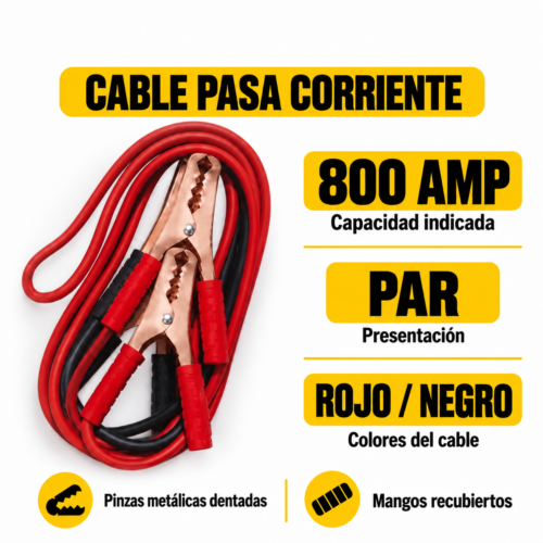 CABLE PASA CORRIENTE ELECTRICA 800 AMP (PAR)